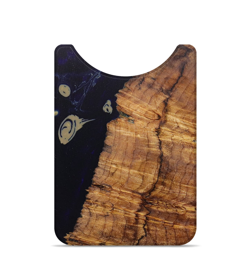 Live Edge Wood+Resin Wallet - Camden (Blue, 674796)
