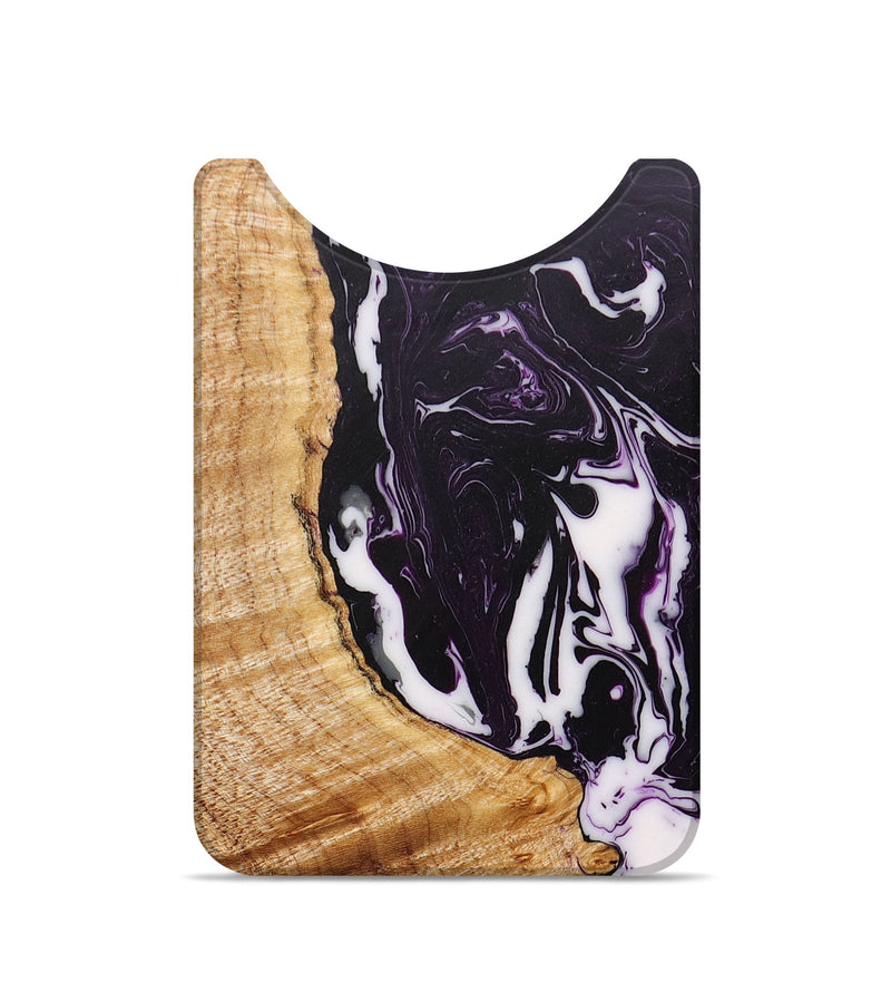 Live Edge Wood+Resin Wallet - Shaniqua (Purple, 675046)