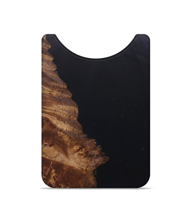 Live Edge Wood+Resin Wallet - Daxton (Pure Black, 675049)