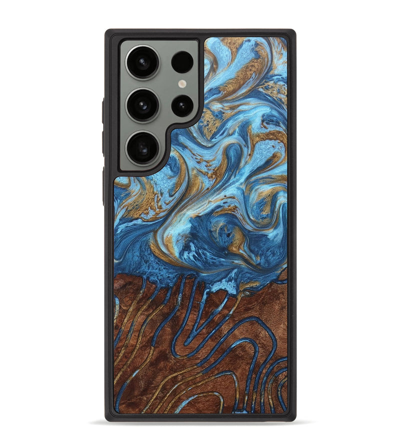 Galaxy S23 Ultra Wood+Resin Phone Case - Rowan (Pattern, 675192)