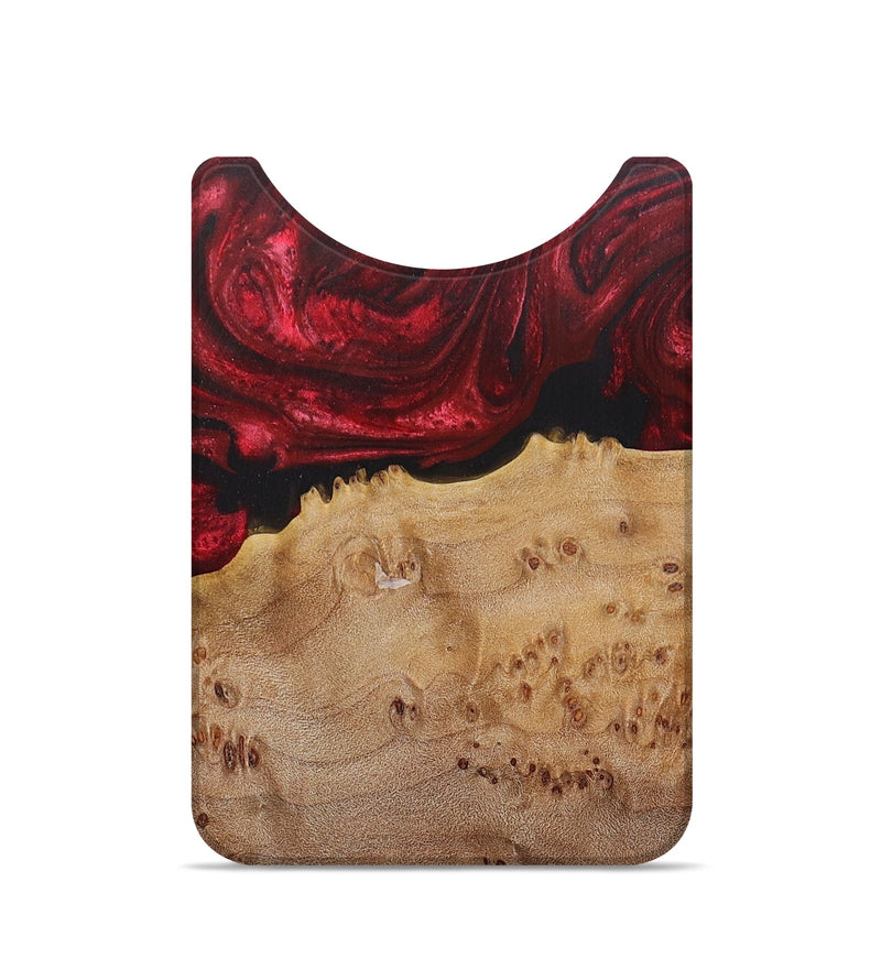 Live Edge Wood+Resin Wallet - Beatrice (Red, 675271)