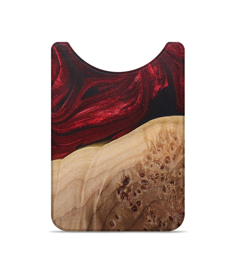 Live Edge Wood+Resin Wallet - Ivy (Red, 675277)