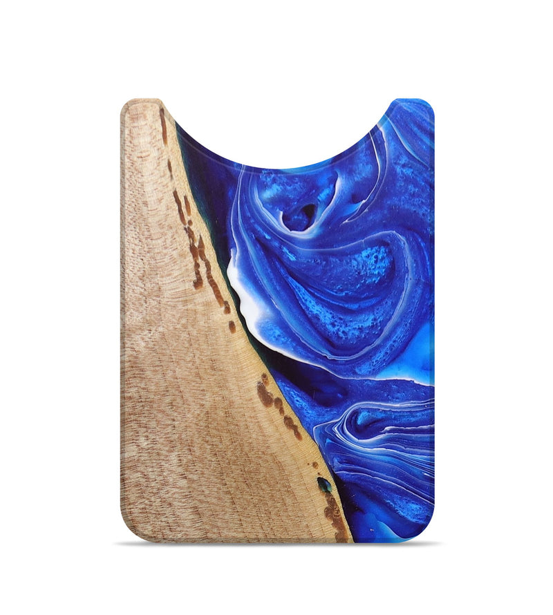 Live Edge Wood+Resin Wallet - Carlos (Blue, 675286)