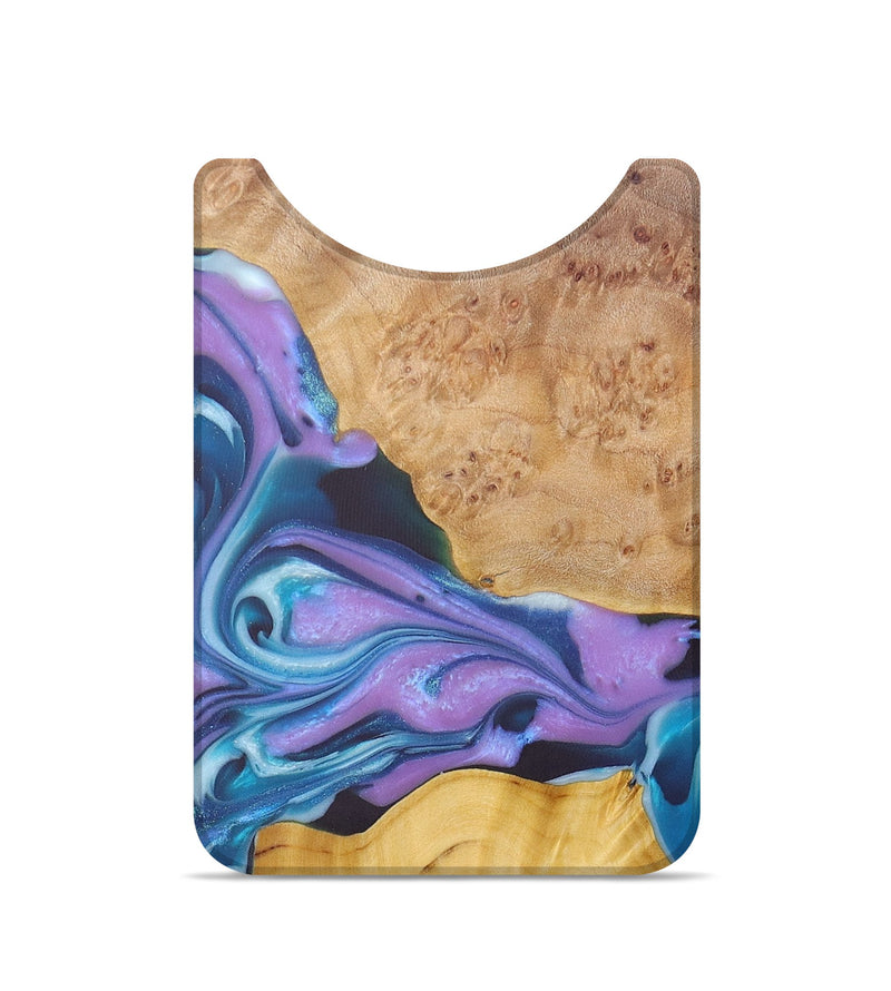 Live Edge Wood+Resin Wallet - Sharon (Purple, 675302)