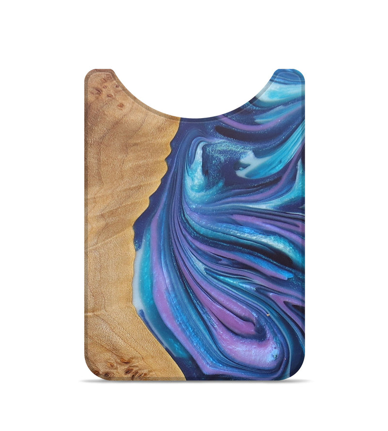 Live Edge Wood+Resin Wallet - Greyson (Purple, 675303)