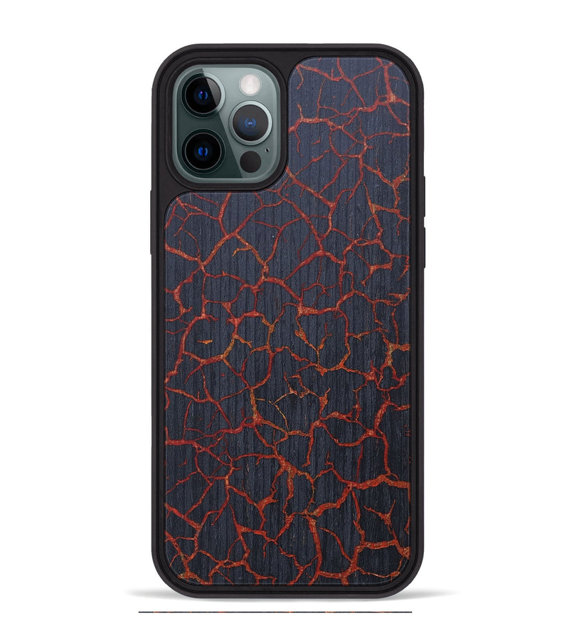 iPhone 12 Pro Max Wood+Resin Phone Case - Brendon (Lava, 675459)
