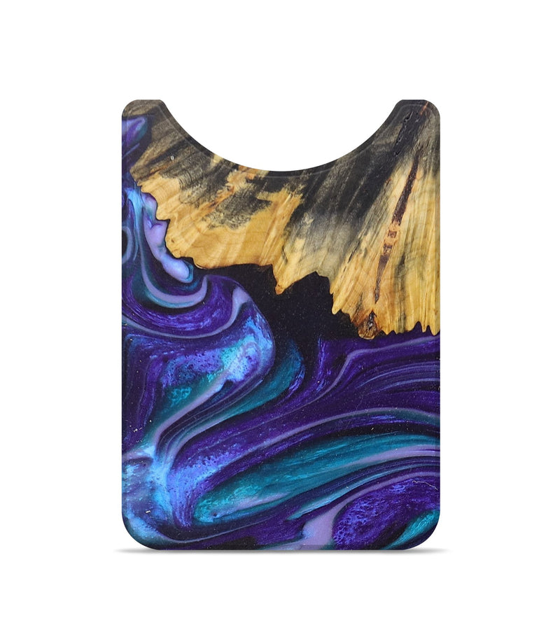 Live Edge Wood+Resin Wallet - Ophelia (Purple, 675655)