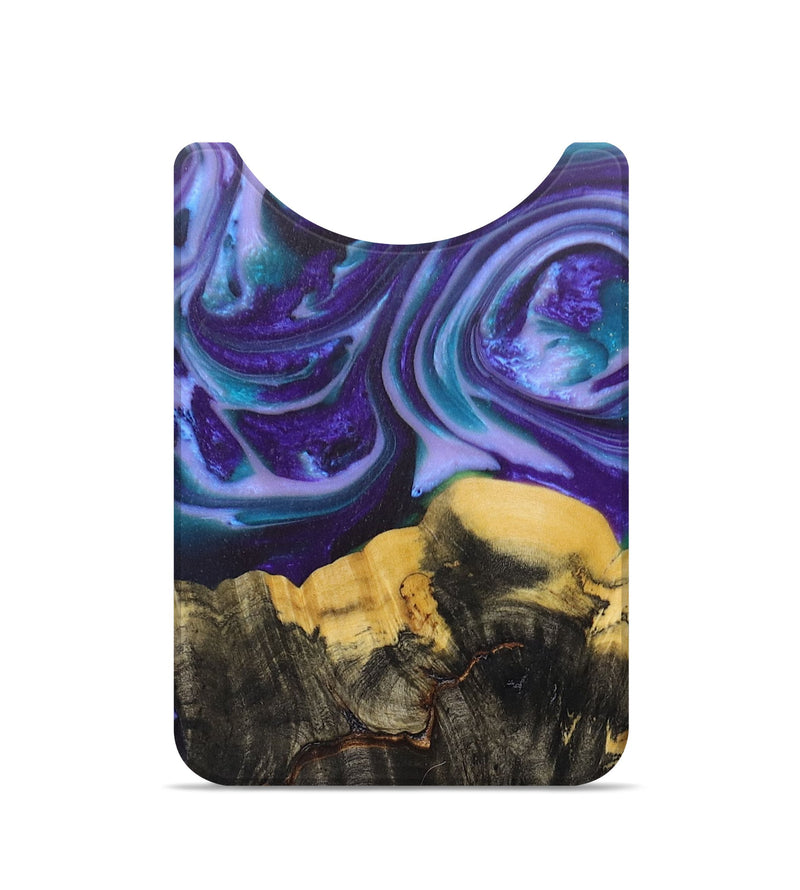Live Edge Wood+Resin Wallet - Horace (Purple, 675656)