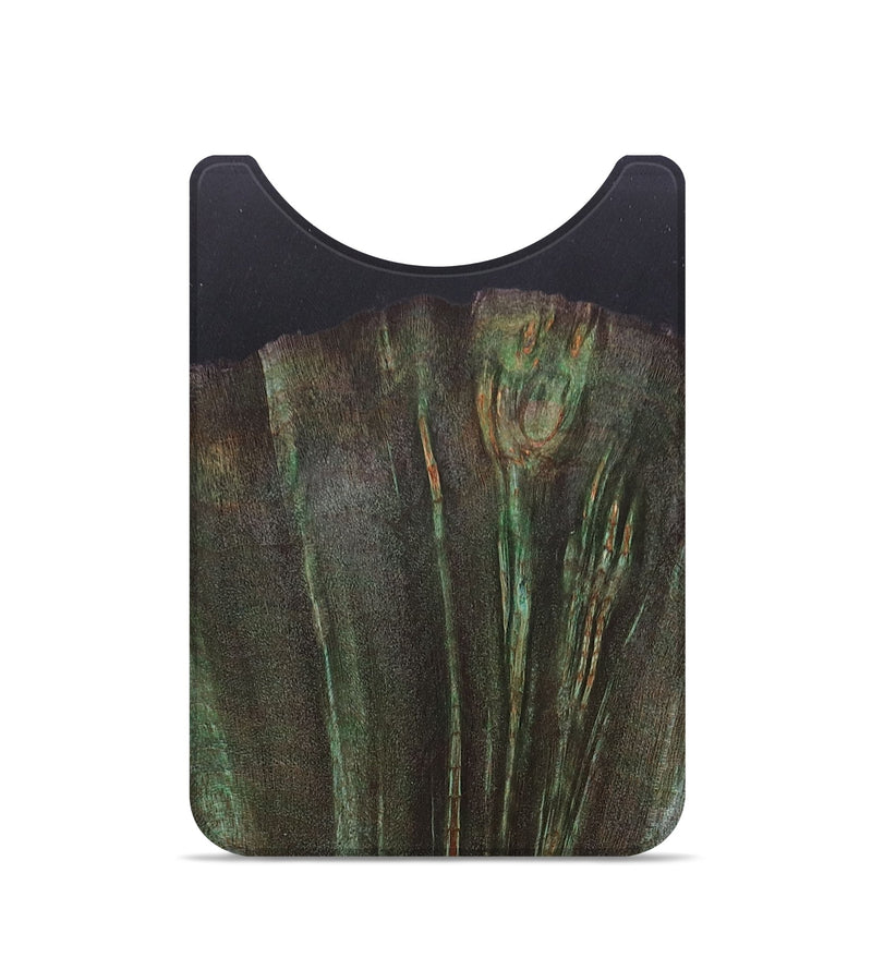 Live Edge Wood+Resin Wallet - Tyler (Pure Black, 675658)