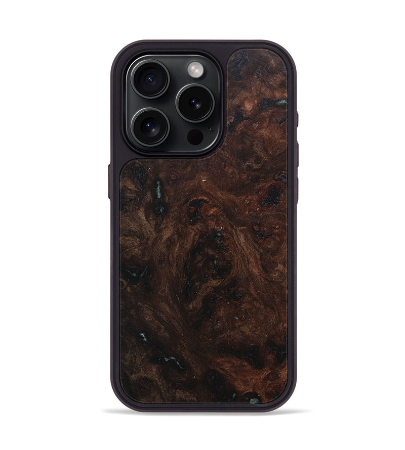 iPhone 15 Pro Wood+Resin Phone Case - Braylon (Wood Burl, 675805)