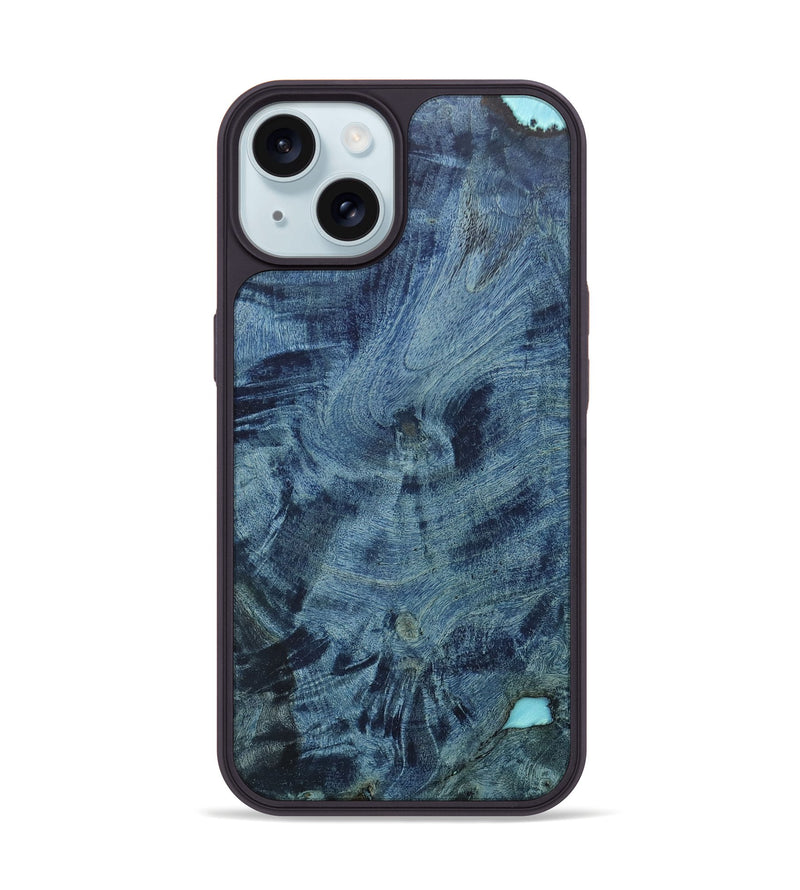 iPhone 15 Wood+Resin Phone Case - Addilyn (Wood Burl, 675814)
