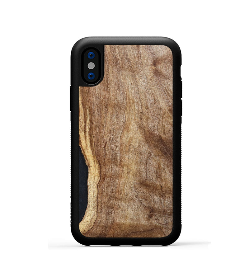 iPhone Xs Wood+Resin Phone Case - Landon (Wood Burl, 675817)
