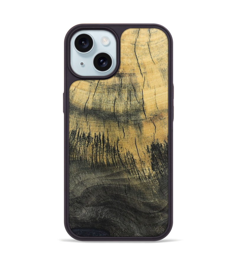 iPhone 15 Wood+Resin Phone Case - Kehlani (Wood Burl, 675819)