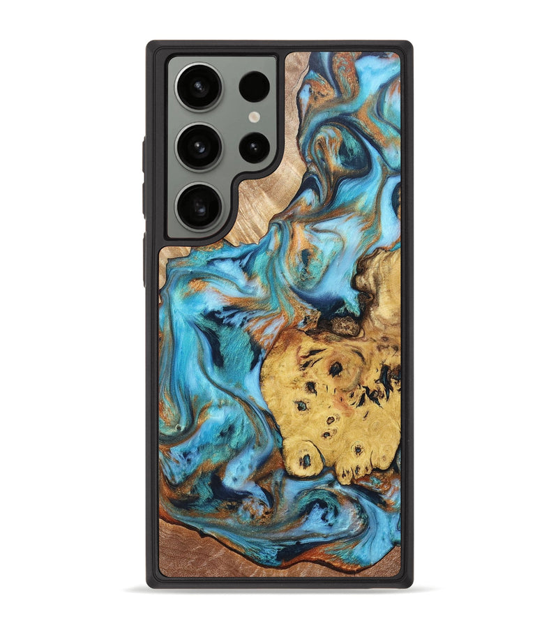 Galaxy S23 Ultra Wood+Resin Phone Case - Deloris (Mosaic, 675860)