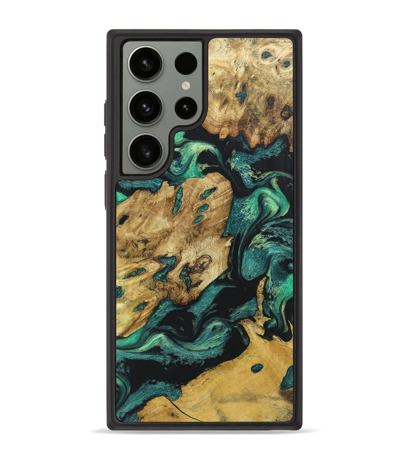 Galaxy S23 Ultra Wood+Resin Phone Case - Gabriel (Mosaic, 675876)