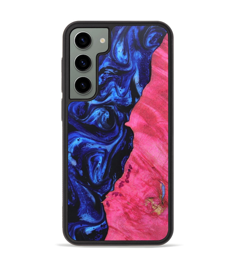 Galaxy S23 Plus Wood+Resin Phone Case - Shari (Blue, 675937)