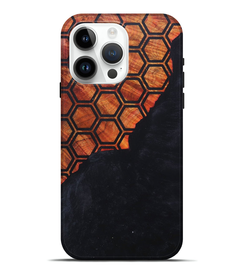 iPhone 15 Pro Max Wood+Resin Live Edge Phone Case - Shaniqua (Pattern, 676035)