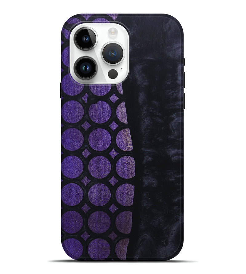 iPhone 15 Pro Max Wood+Resin Live Edge Phone Case - Marcus (Pattern, 676036)