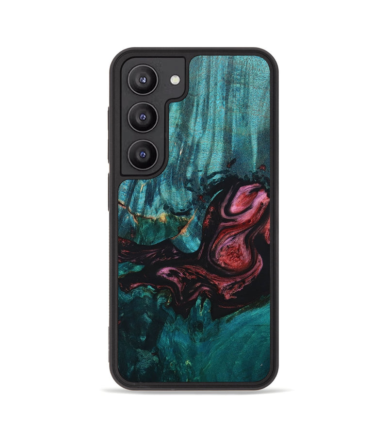 Galaxy S23 Wood+Resin Phone Case - Dick (Red, 676079)