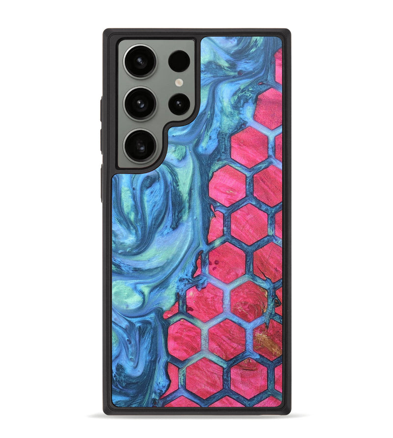 Galaxy S23 Ultra Wood+Resin Phone Case - Donovan (Pattern, 676096)