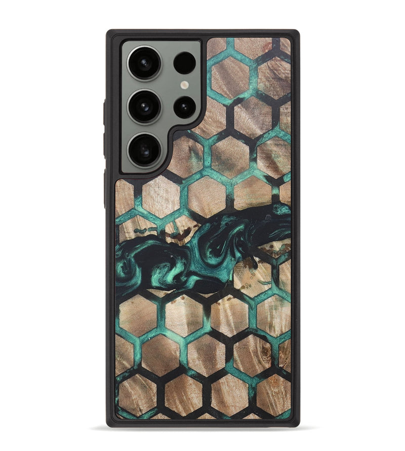 Galaxy S23 Ultra Wood+Resin Phone Case - Harriet (Pattern, 676104)