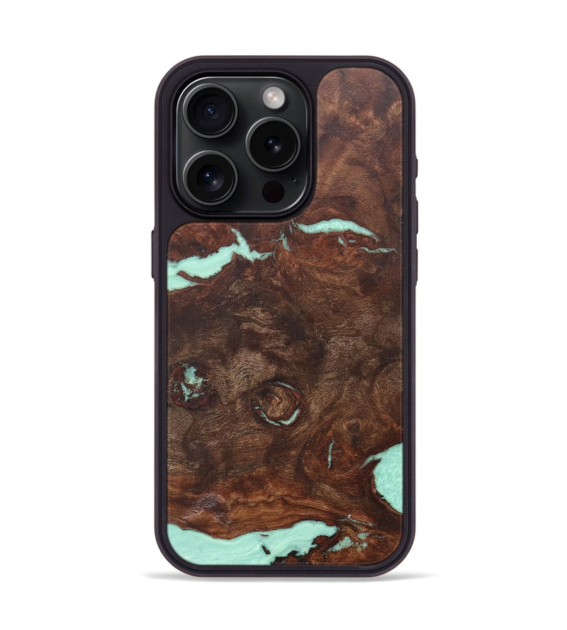iPhone 15 Pro Wood+Resin Phone Case - Jacqueline (Wood Burl, 676166)