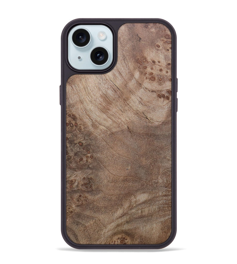 iPhone 15 Plus Wood+Resin Phone Case - Sandra (Wood Burl, 676179)