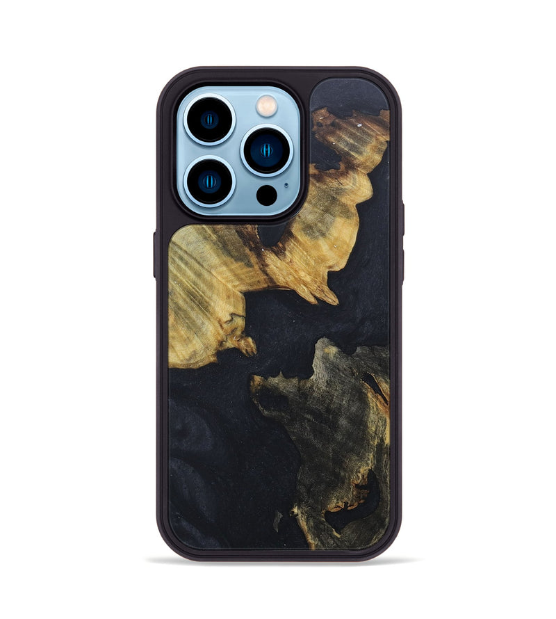 iPhone 14 Pro Wood+Resin Phone Case - Oakley (Pure Black, 676211)