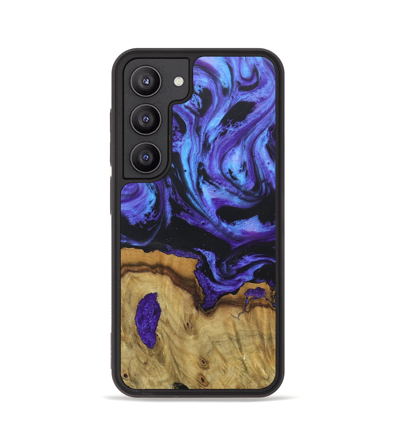 Galaxy S23 Wood+Resin Phone Case - Finley (Purple, 676256)