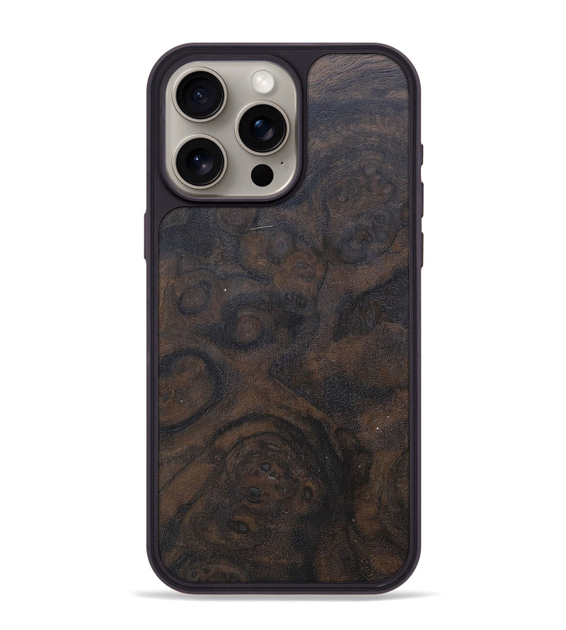 iPhone 15 Pro Max Wood+Resin Phone Case - Ismael (Wood Burl, 676292)