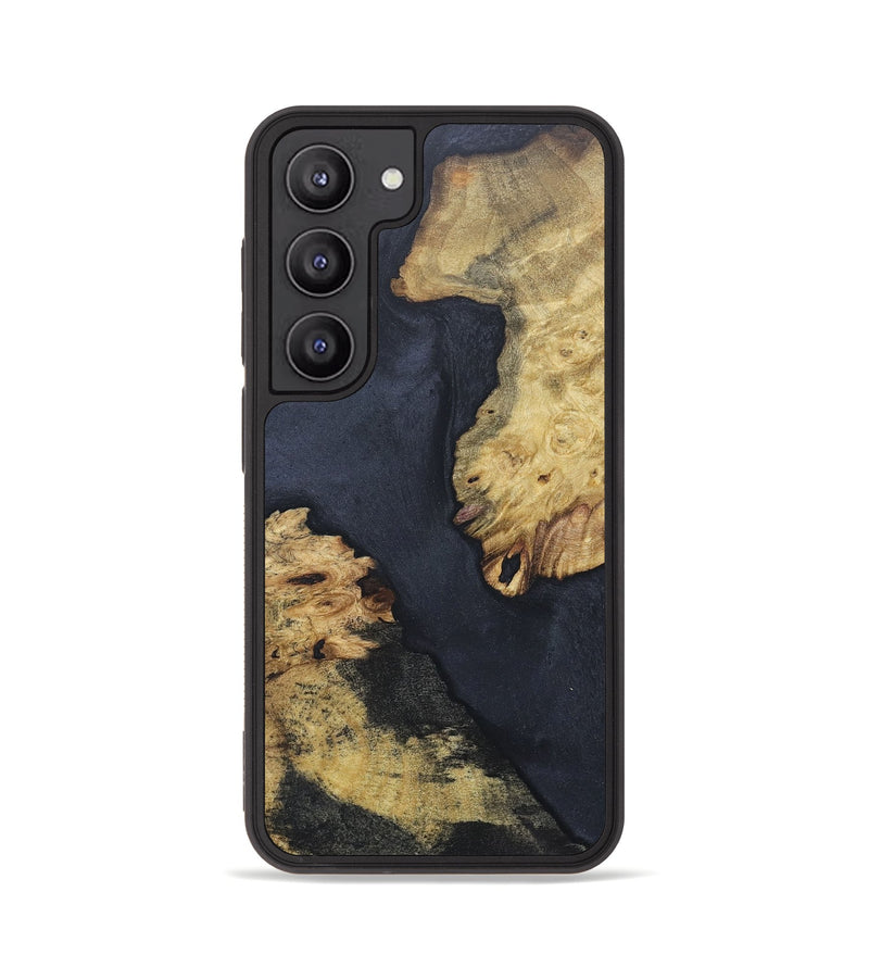 Galaxy S23 Wood+Resin Phone Case - Tyson (Pure Black, 676309)