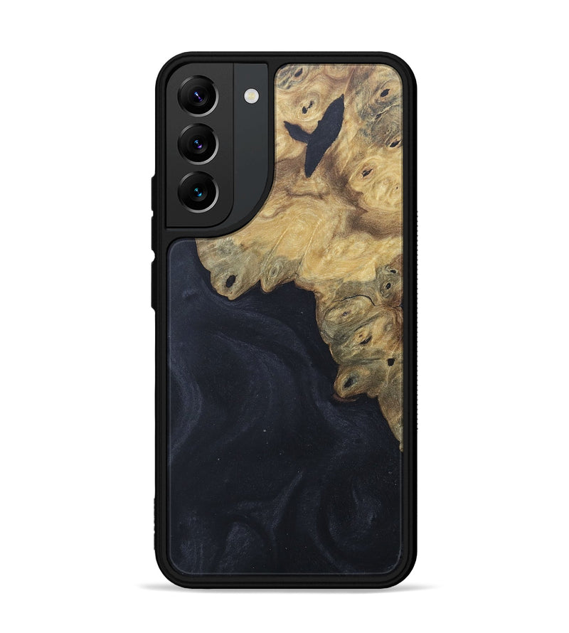Galaxy S22 Plus Wood+Resin Phone Case - Marshall (Pure Black, 676317)