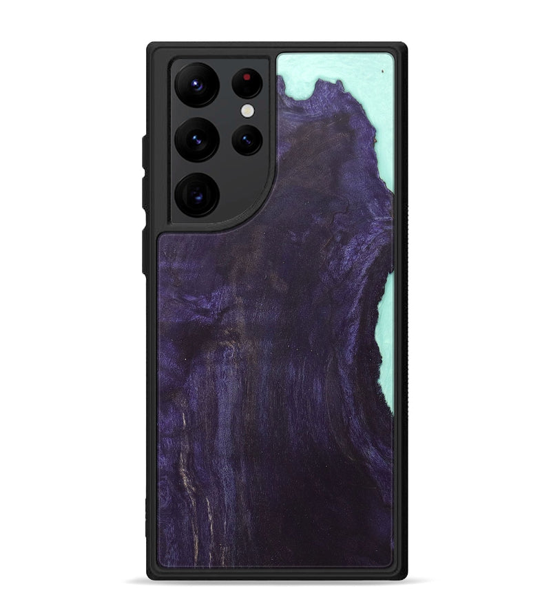 Galaxy S22 Ultra Wood+Resin Phone Case - Joni (Wood Burl, 676341)