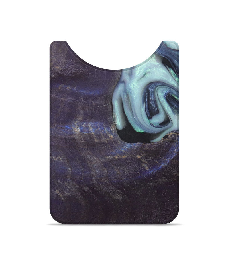Live Edge Wood+Resin Wallet - Nyla (Blue, 676435)