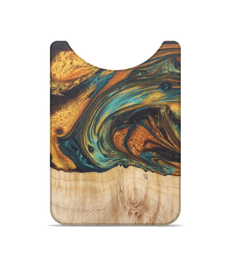 Live Edge Wood+Resin Wallet - Harmony (Green, 676439)