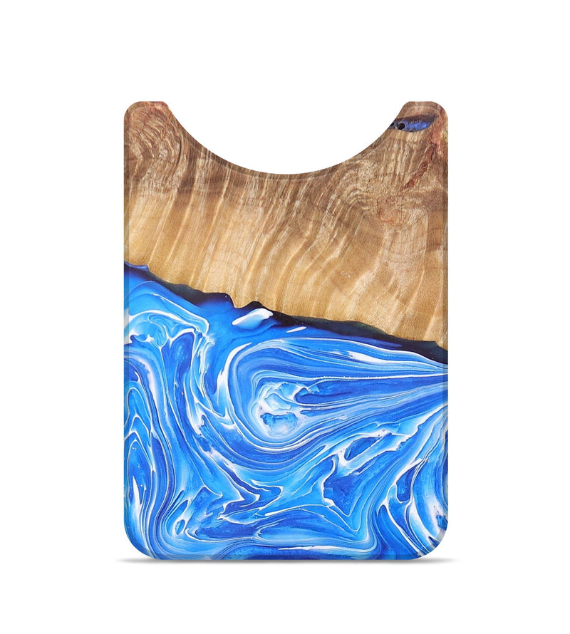 Live Edge Wood+Resin Wallet - Lucas (Blue, 676441)