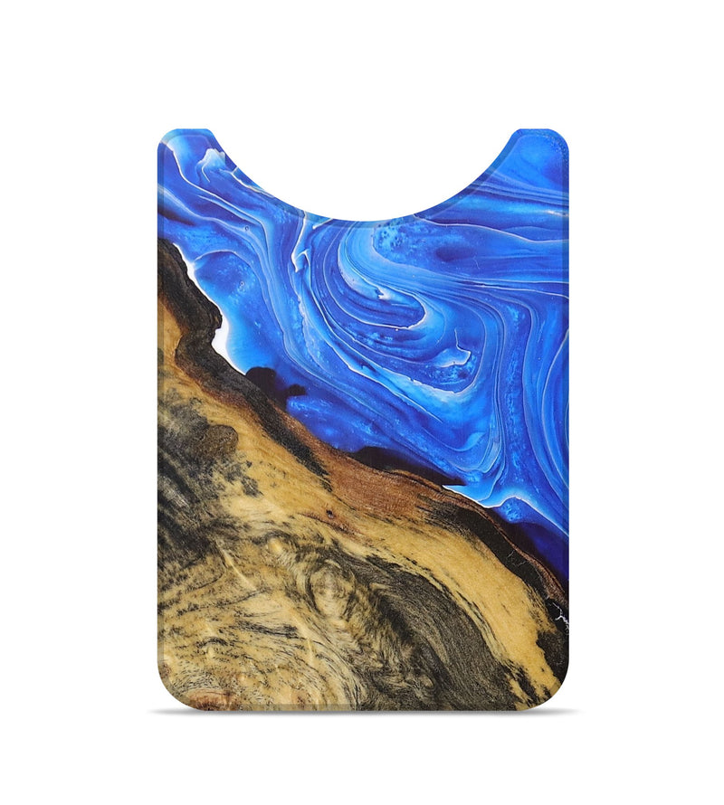 Live Edge Wood+Resin Wallet - Elsie (Blue, 676442)