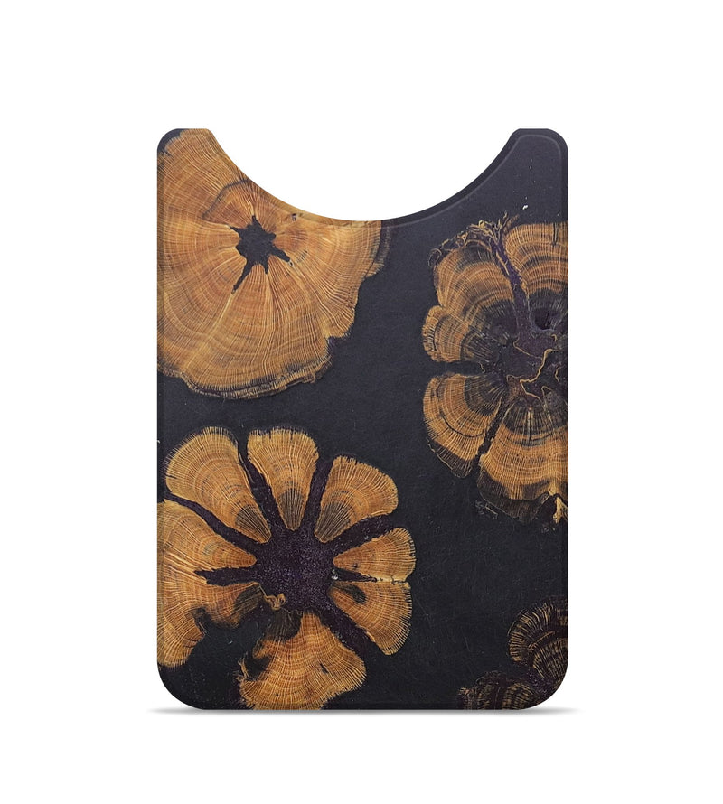 Live Edge Wood+Resin Wallet - Merle (Pure Black, 676457)