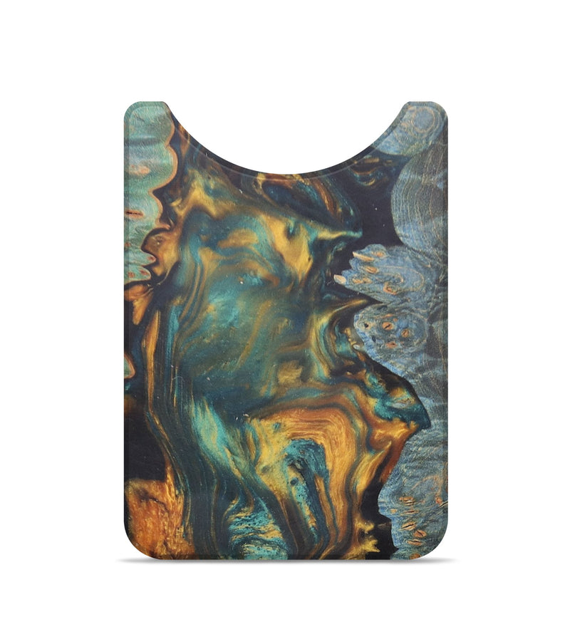 Live Edge Wood+Resin Wallet - Nikolas (Green, 676460)