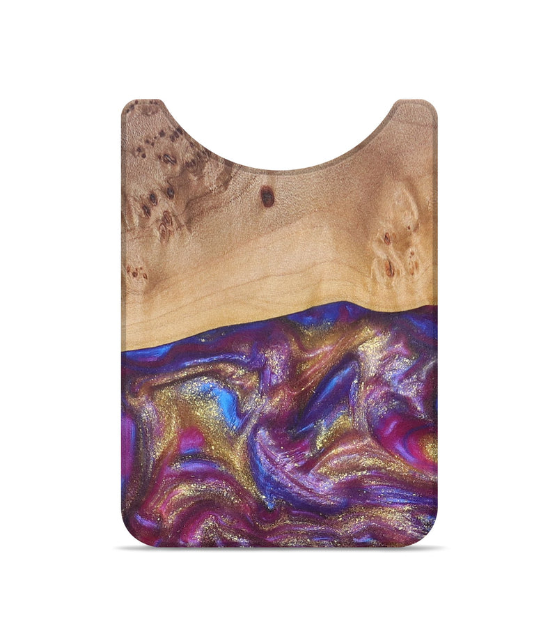 Live Edge Wood+Resin Wallet - Ernest (Purple, 676461)