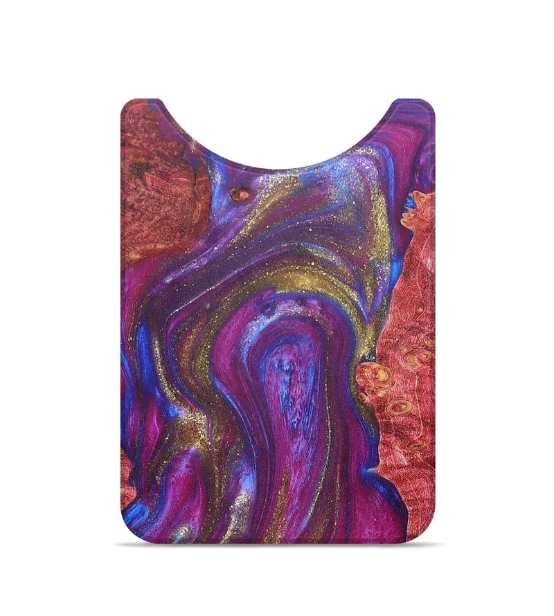 Live Edge Wood+Resin Wallet - Darlene (Purple, 676463)