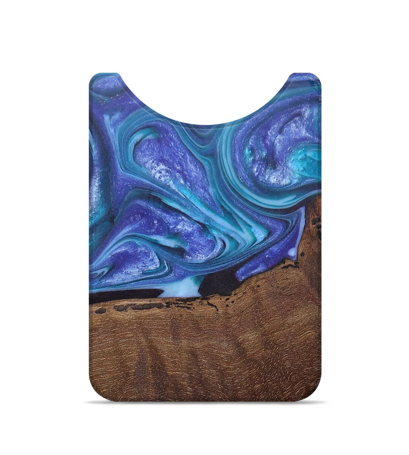 Live Edge Wood+Resin Wallet - Tasha (Purple, 676465)
