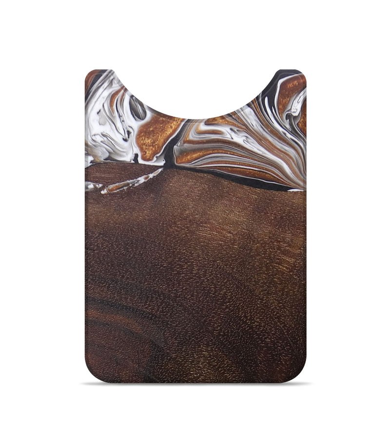 Live Edge Wood+Resin Wallet - Yaretzi (Black & White, 676474)