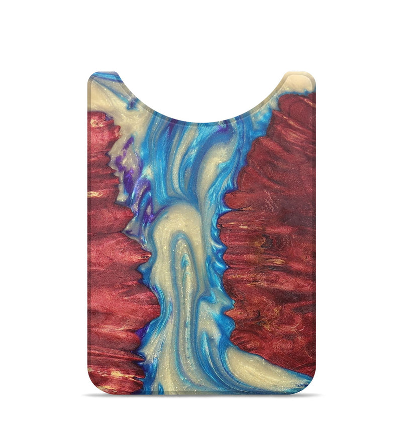 Live Edge Wood+Resin Wallet - Travis (Blue, 676475)