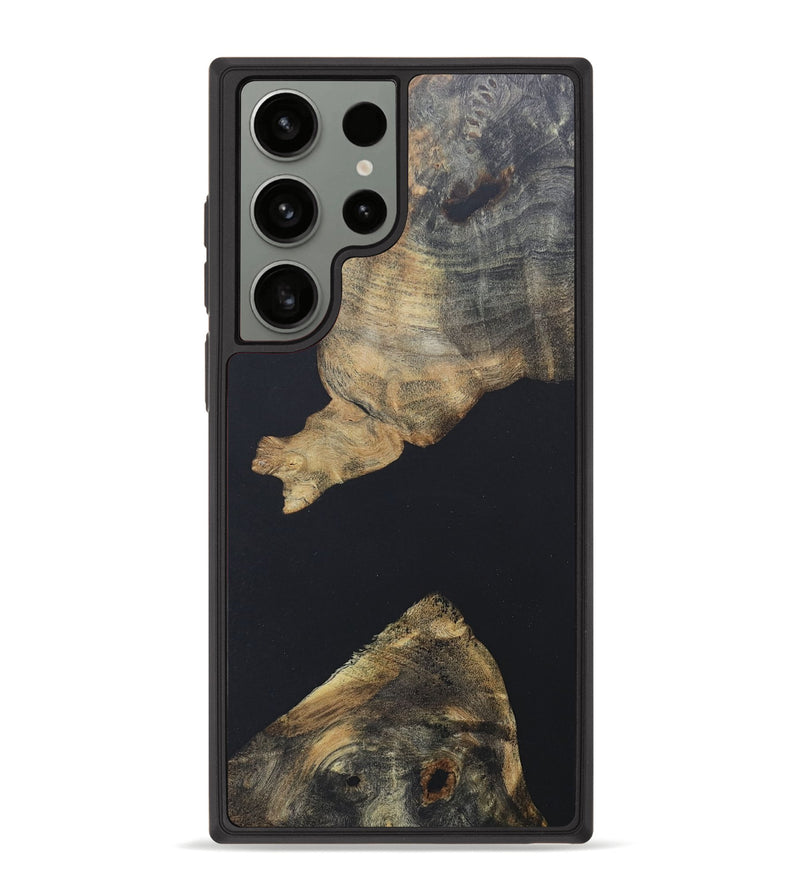Galaxy S23 Ultra Wood+Resin Phone Case - Daxton (Pure Black, 676481)