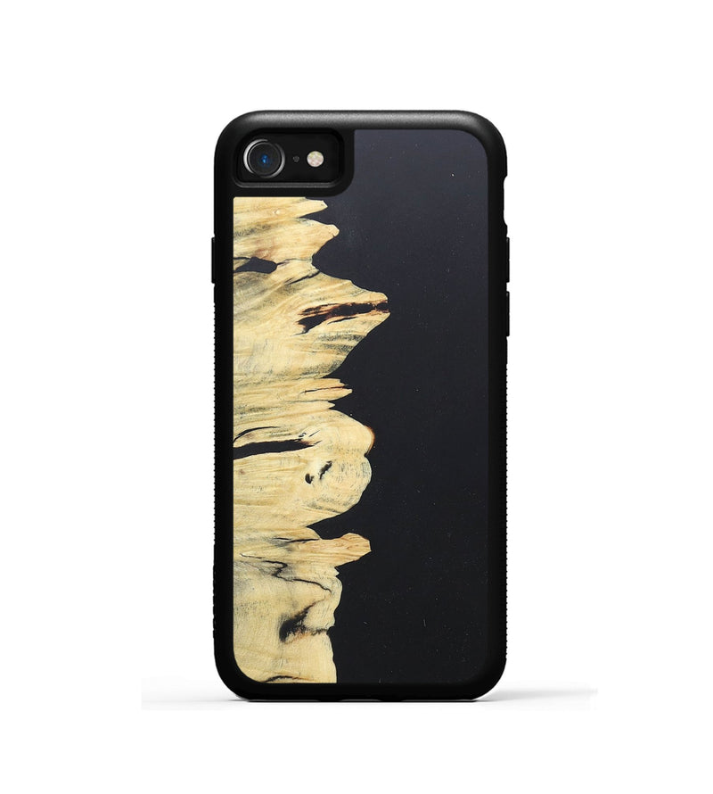 iPhone SE Wood+Resin Phone Case - Dakota (Pure Black, 676490)