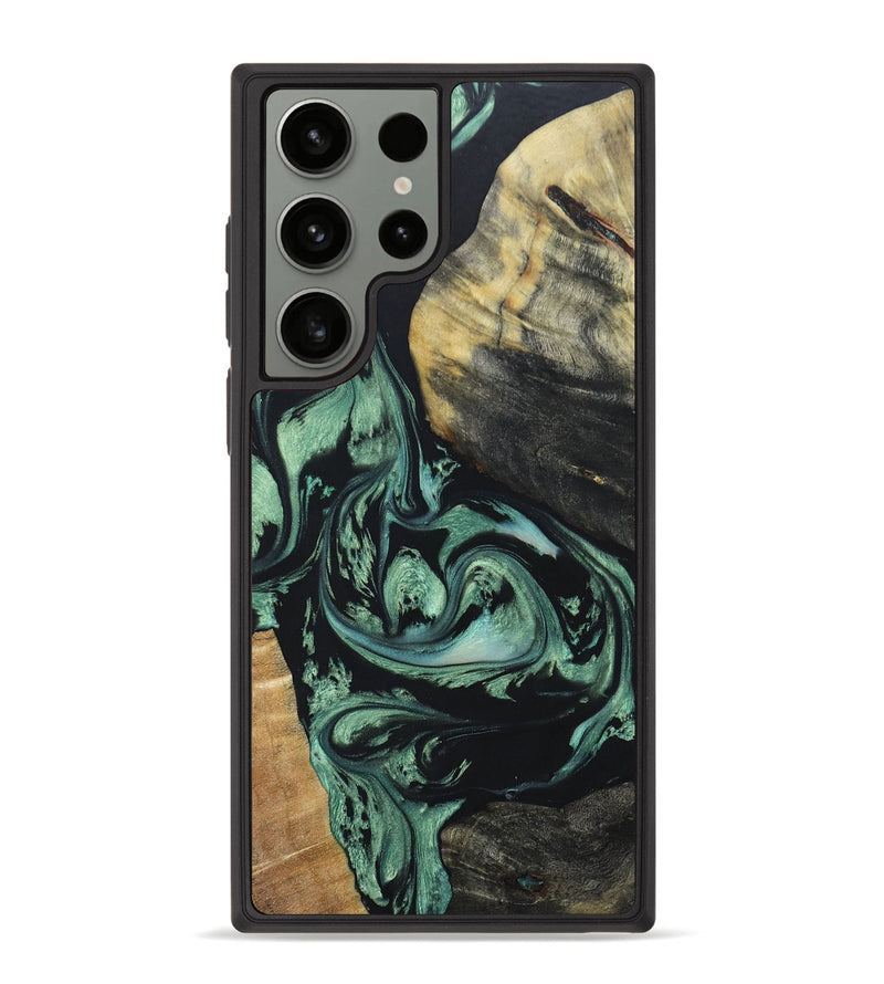 Galaxy S23 Ultra Wood+Resin Phone Case - Jax (Mosaic, 676517)