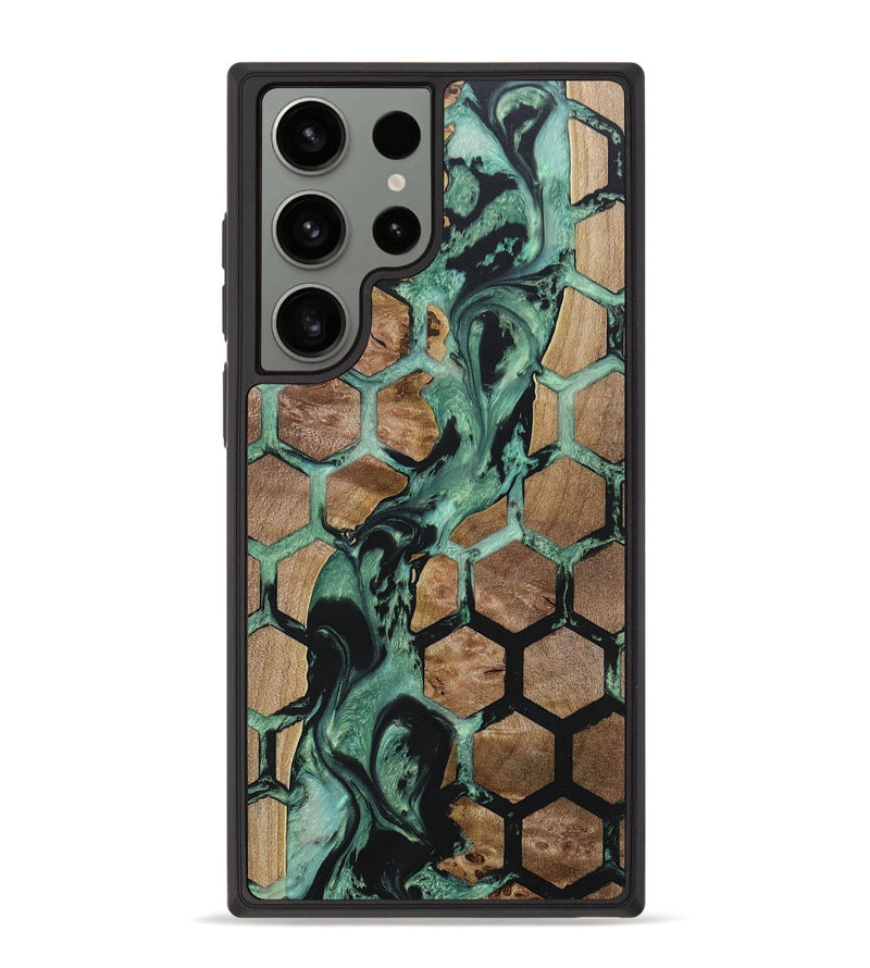 Galaxy S23 Ultra Wood+Resin Phone Case - Lois (Pattern, 676533)