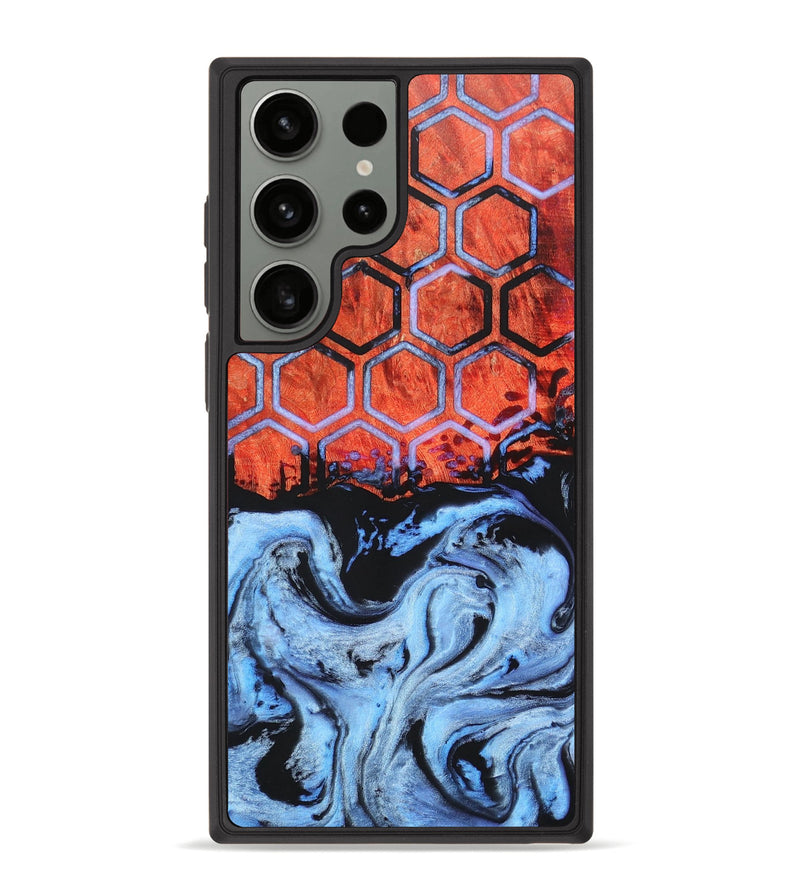 Galaxy S23 Ultra Wood+Resin Phone Case - Kristina (Pattern, 676537)