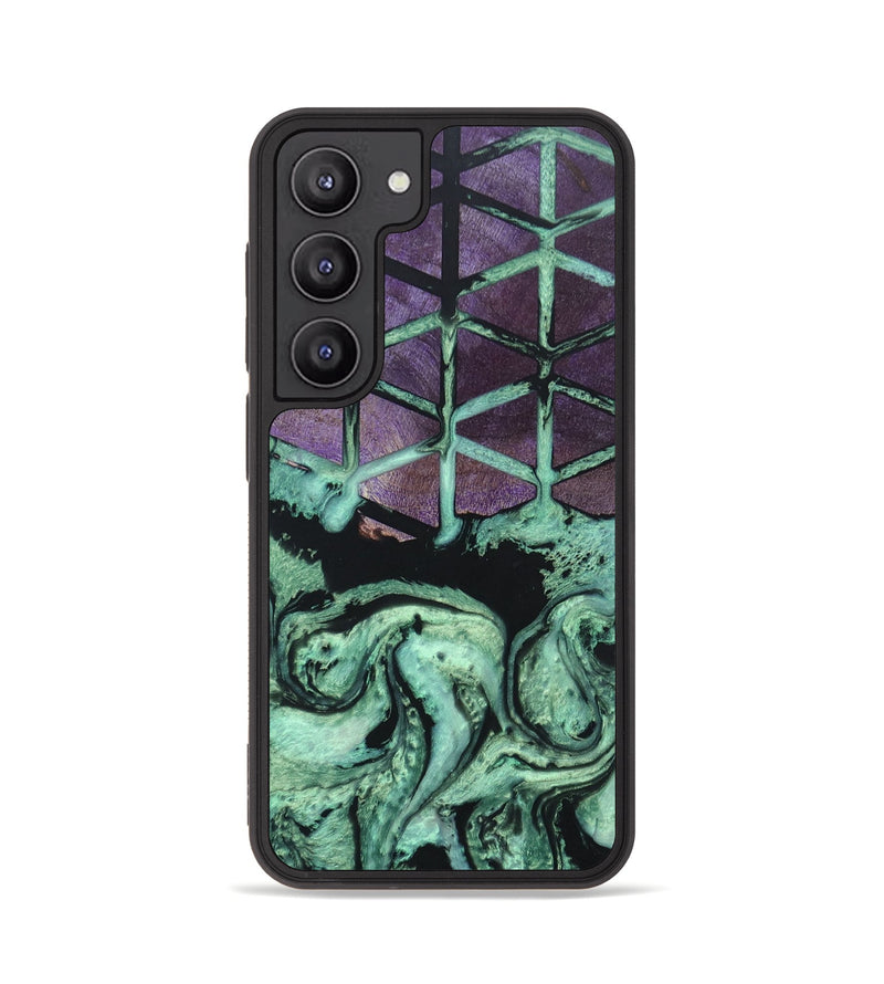 Galaxy S23 Wood+Resin Phone Case - Mandy (Pattern, 676538)